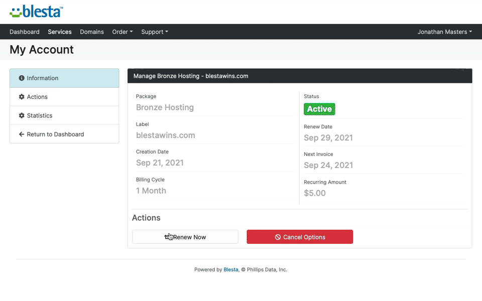 Clients can now renew services and domains in advance. Under Settings > Billing/Payment, or for the Client Group Allow Clients to Manually Renew Services should be enabled. The option is enabled by default.